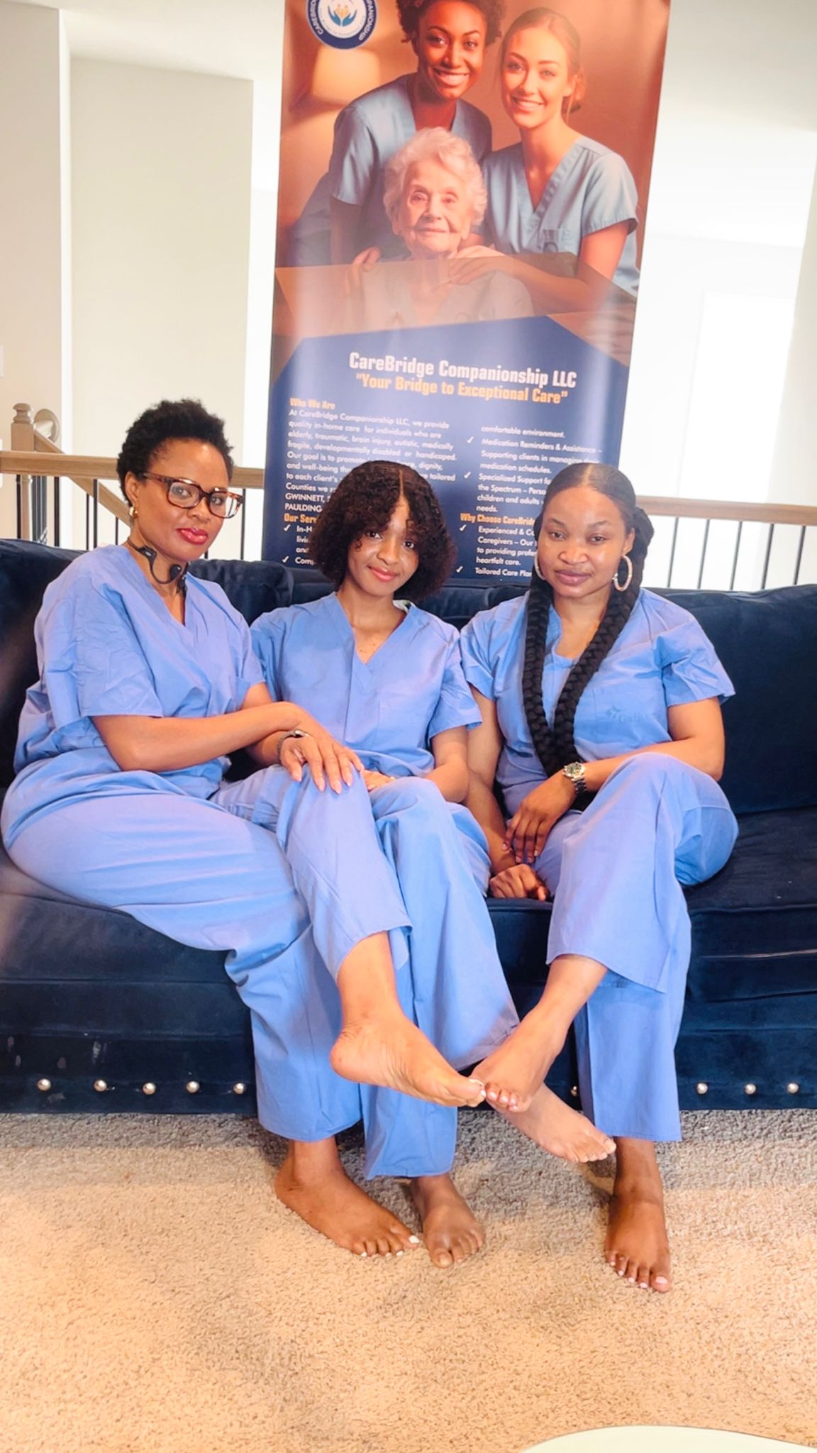 CareBridge team with clients